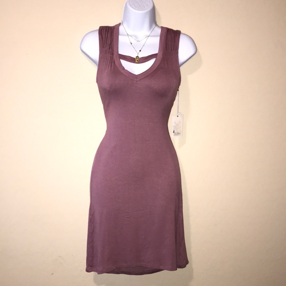 Purple Pink Bodycon Dress